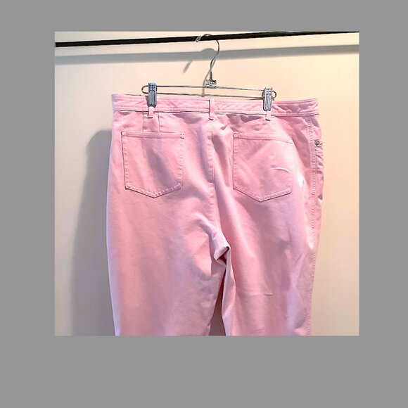 Real Clothes - 5 pocket pink lightweight cotton blend jeans, size 16 - Picture 7 of 10